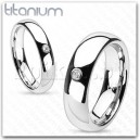 R-TM-3275  Solitaire  Centered Dome Band Ring